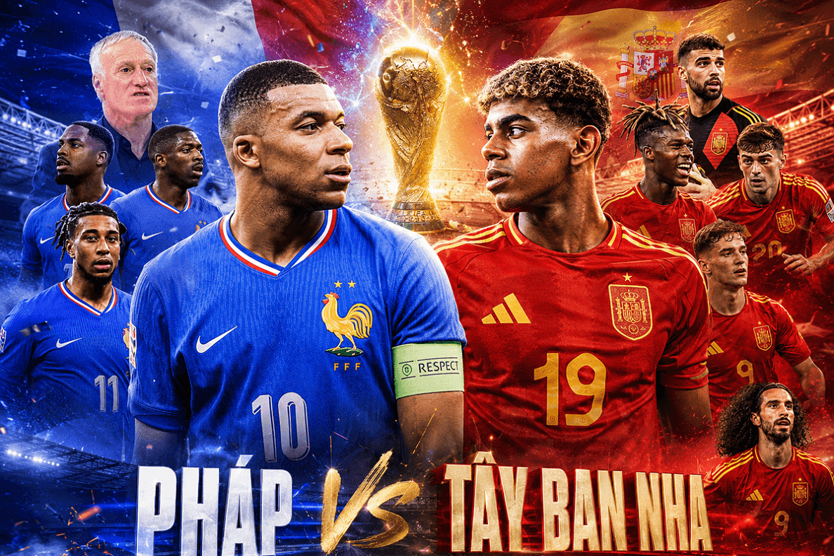 Soi kèo Pháp vs Tây Ban Nha 02h00, 15/07/2026 Bán kết world cup 2026 2 Soi kèo Pháp vs Tây Ban Nha